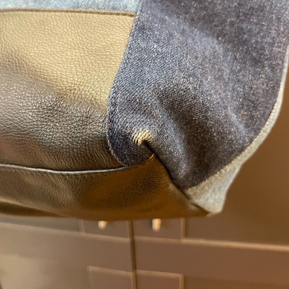 SEE BY CHLOE ANDY SHOPPER TOTE BAG DENIM/LEATHER - Picture 11 of 14